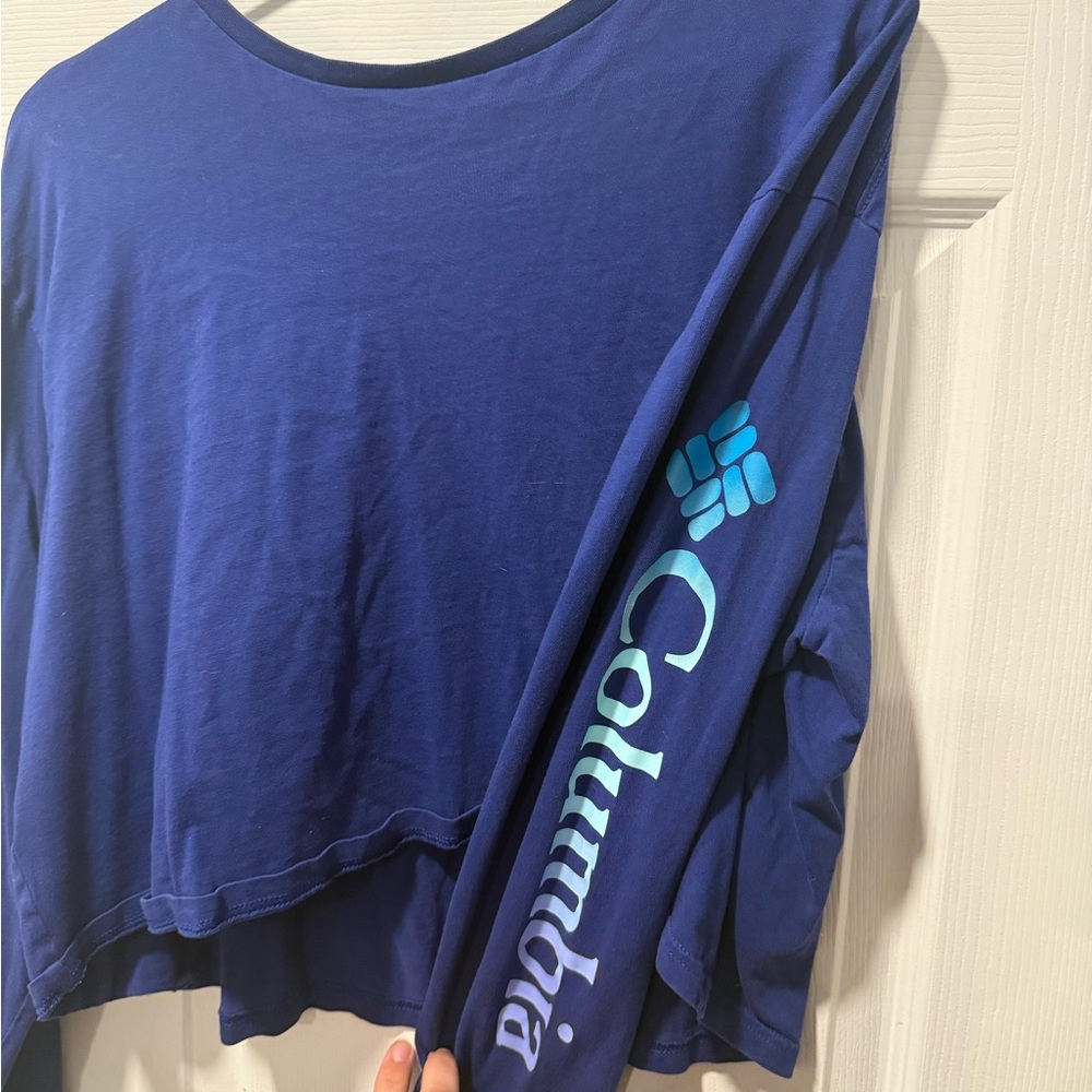 Columbia Royal Blue Logo Long Sleeve Tee